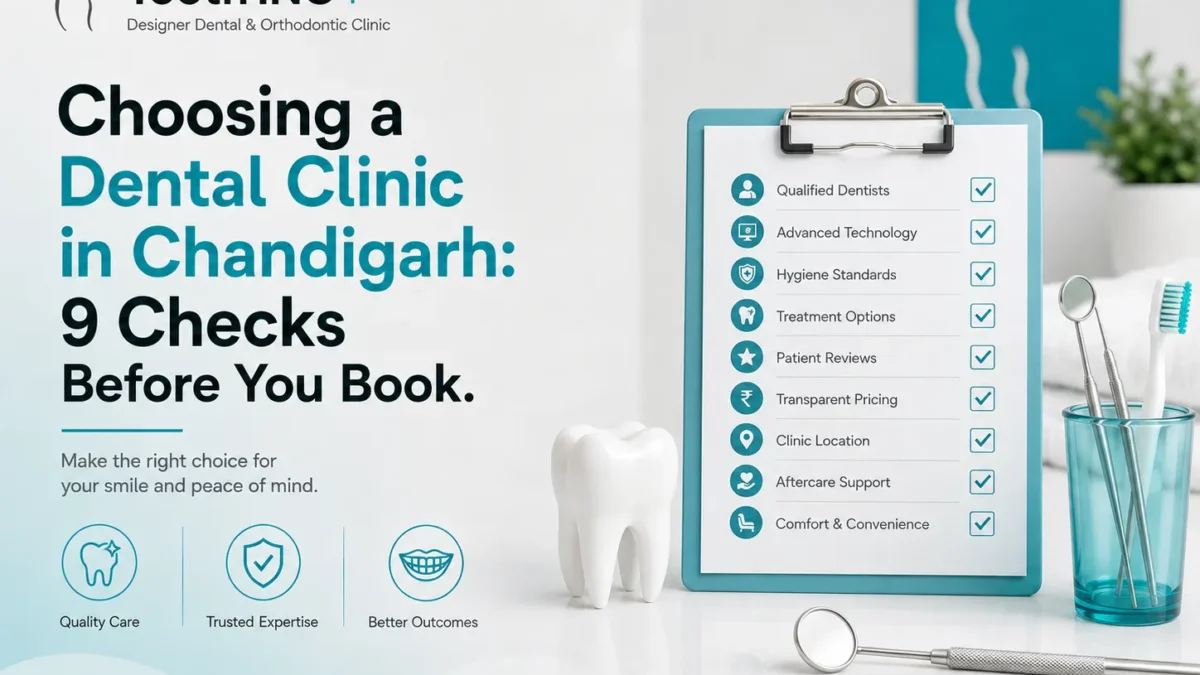 Choosing a Dental Clinic in Chandigarh: 9 Checks Before You Book 1 Dental Clinic in Chandigarh
