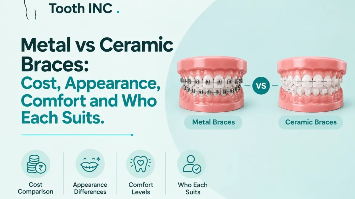 Metal vs Ceramic Braces: Cost, Appearance, Comfort and Who Each Suits 1 metal vs ceramic braces